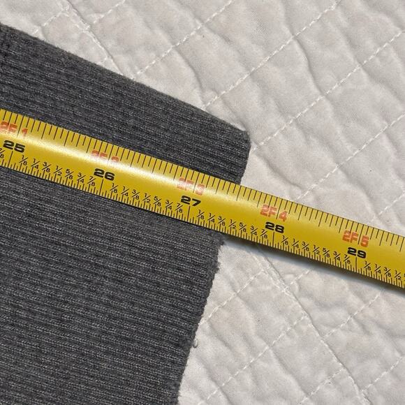 Vintage Y2K Abercrombie & Fitch Grey Hoodie Muscle Style Distressed #3 AF Logo - Picture 9 of 10